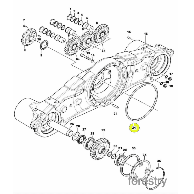 картинка Сальник NAF7308036 Ponsse