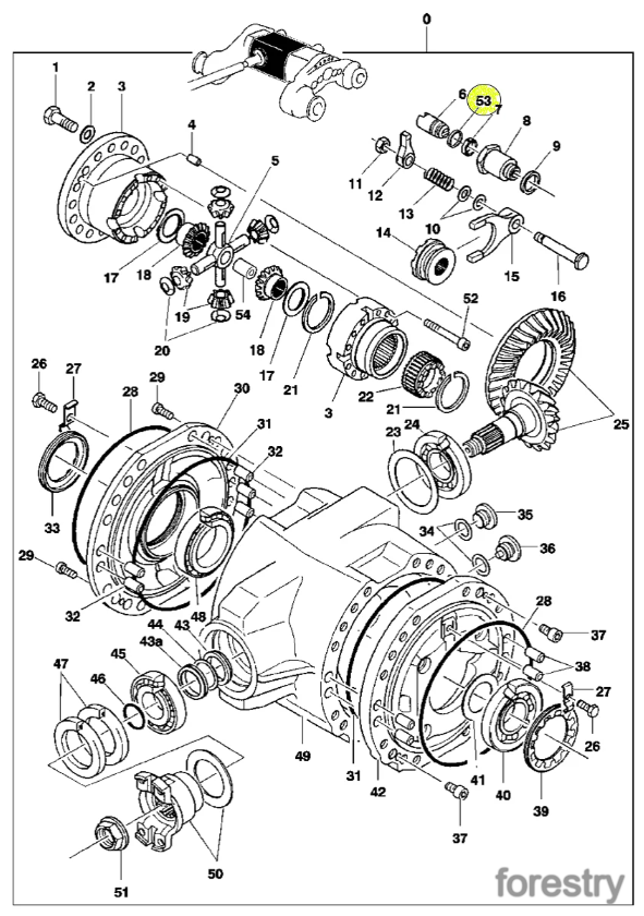картинка Сальник дифференциала F050813 John Deere
