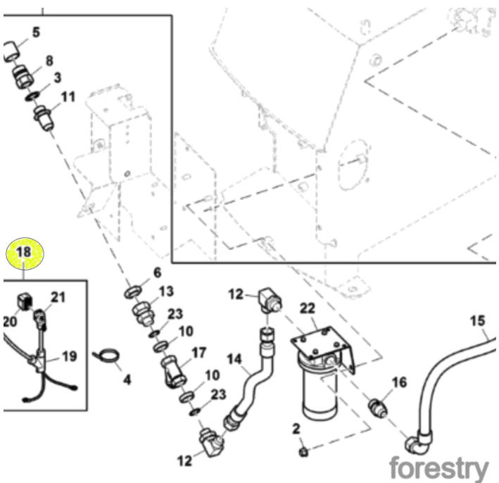 картинка Жгут проводов F689229 (689229) John Deere