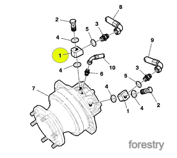 картинка Фитинг F066289 John Deere