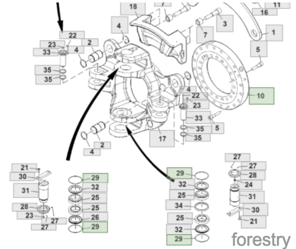 картинка Кольцо уплотнительное F047701 John Deere