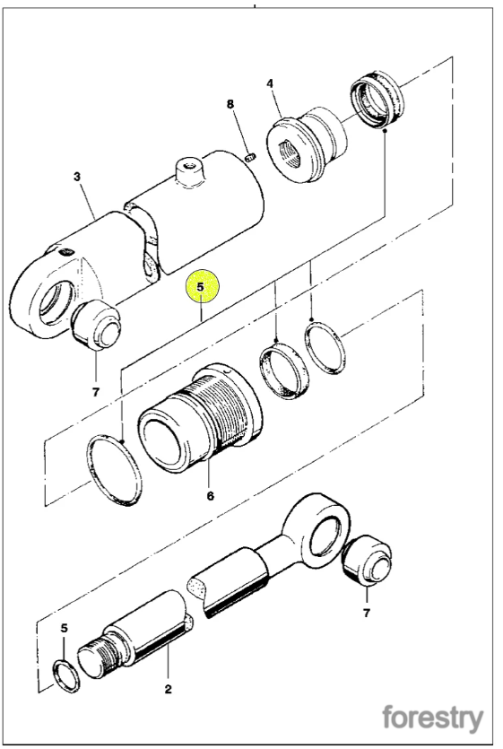 картинка Комплект уплотнений F066651 John Deere