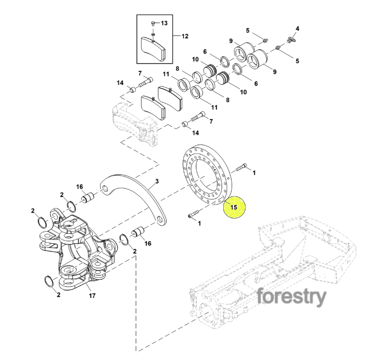 картинка  Подшипник John Deere / Timberjack F681170