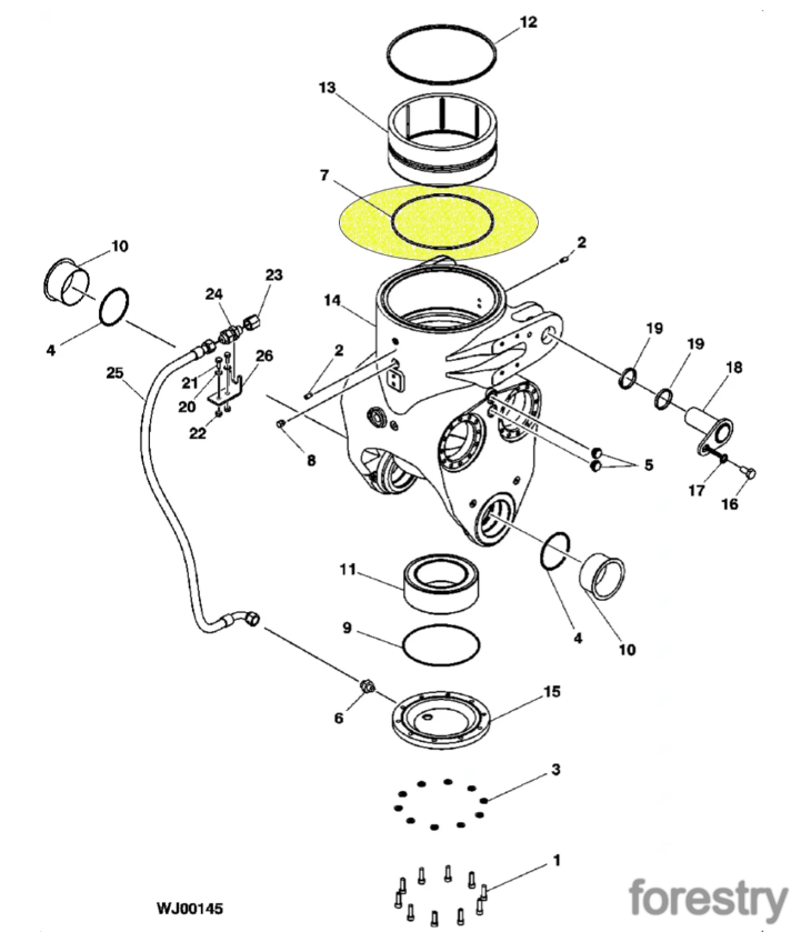 картинка Уплотнительное кольцо F013249 John Deere