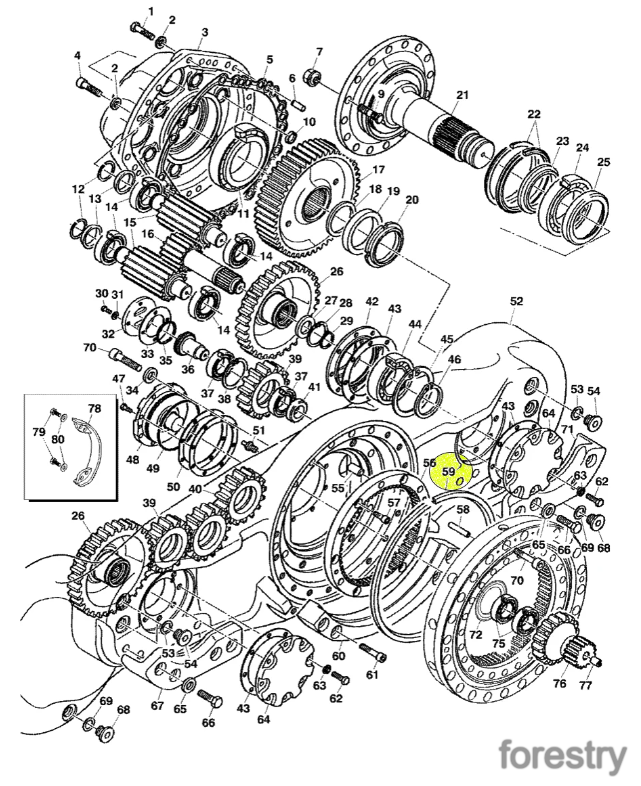 картинка Сальник F047301 John Deere