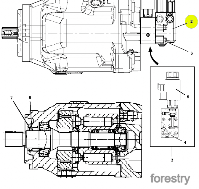картинка Регулятор гидронасоса F074047 John Deere