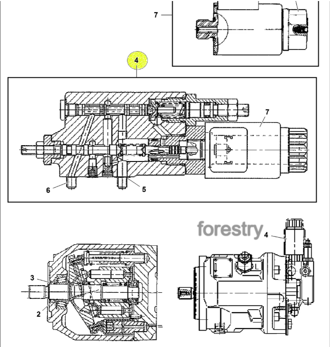 картинка Контроллер насоса/клапан вентилятора F695491 John Deere