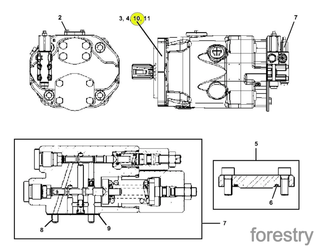 картинка Сальник F432358 John Deere
