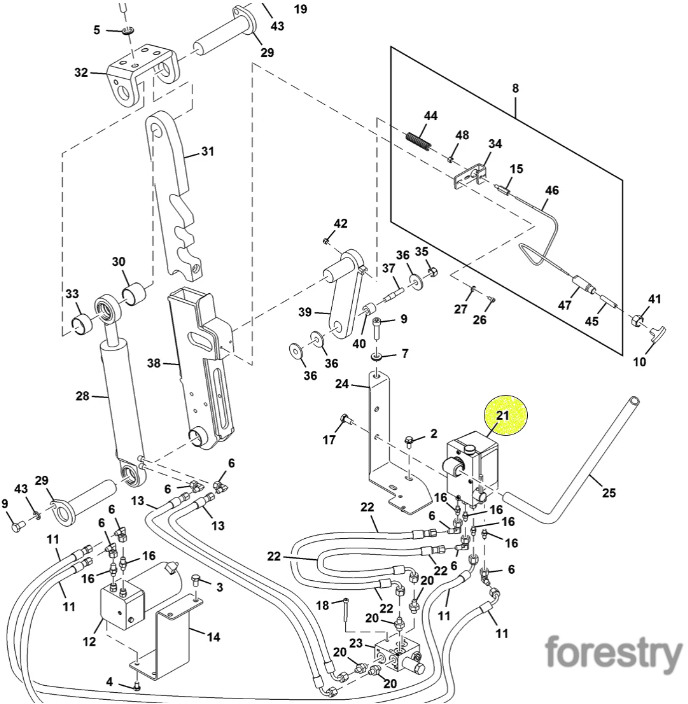 картинка Насос F071075 John Deere