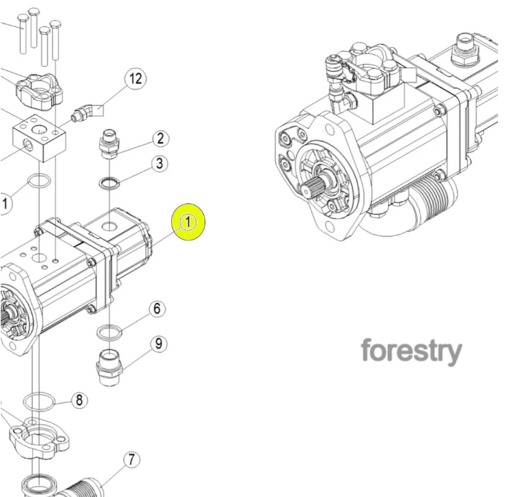 картинка Насос 0067328 Ponsse