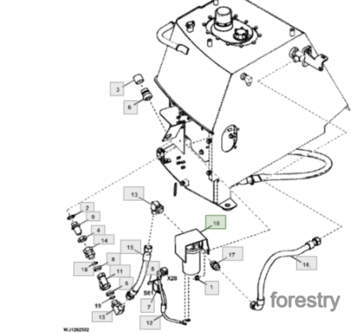 картинка Насос F703389 John Deere
