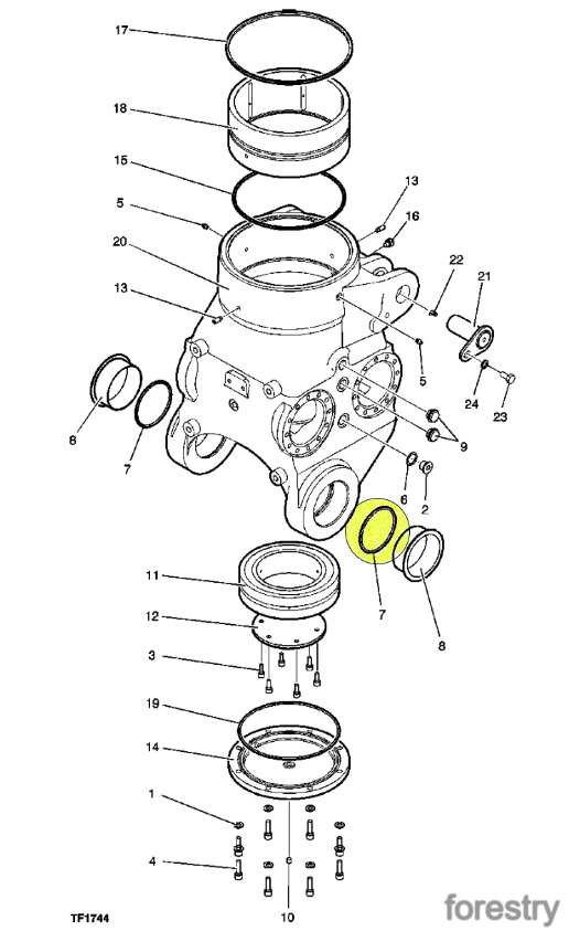 картинка Уплотнительное кольцо F005526 John Deere