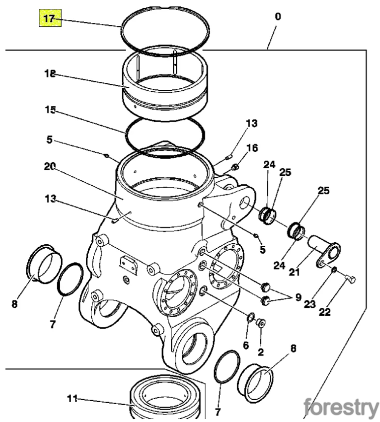 картинка Сальник основания крана F039463 John Deere