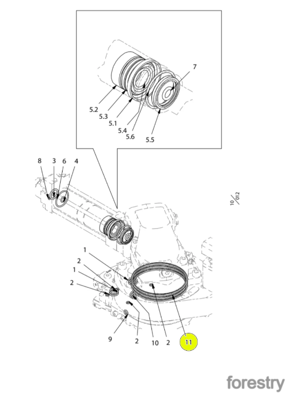 картинка Комплект уплотнений 554111 Logmax