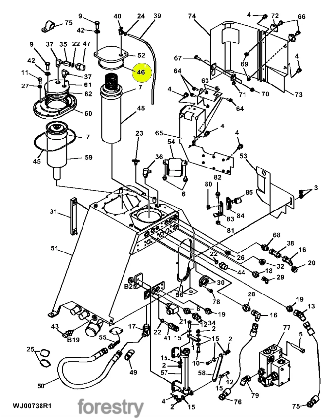картинка Уплотнительное кольцо F069993 John Deere