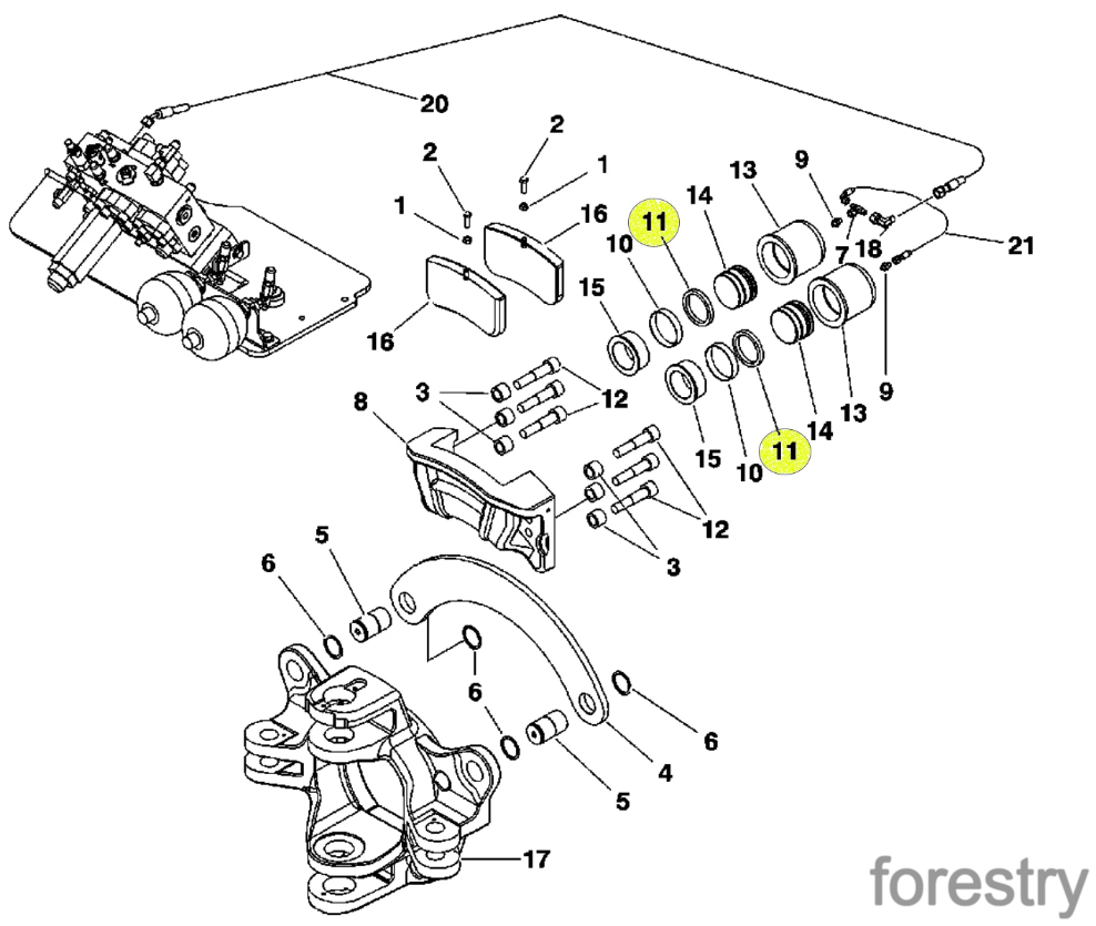 картинка Уплотнение F059521 John Deere