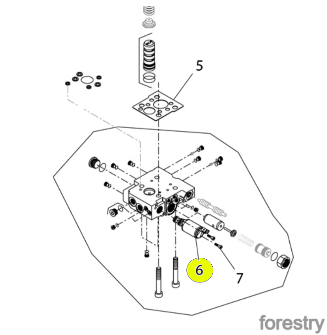 картинка Клапан 5044105 Komatsu