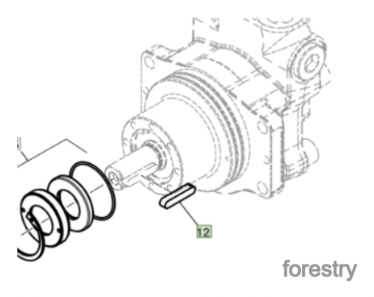 картинка Шпонка F061583 John Deere