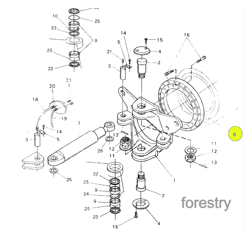 картинка  Подшипник John Deere F016322
