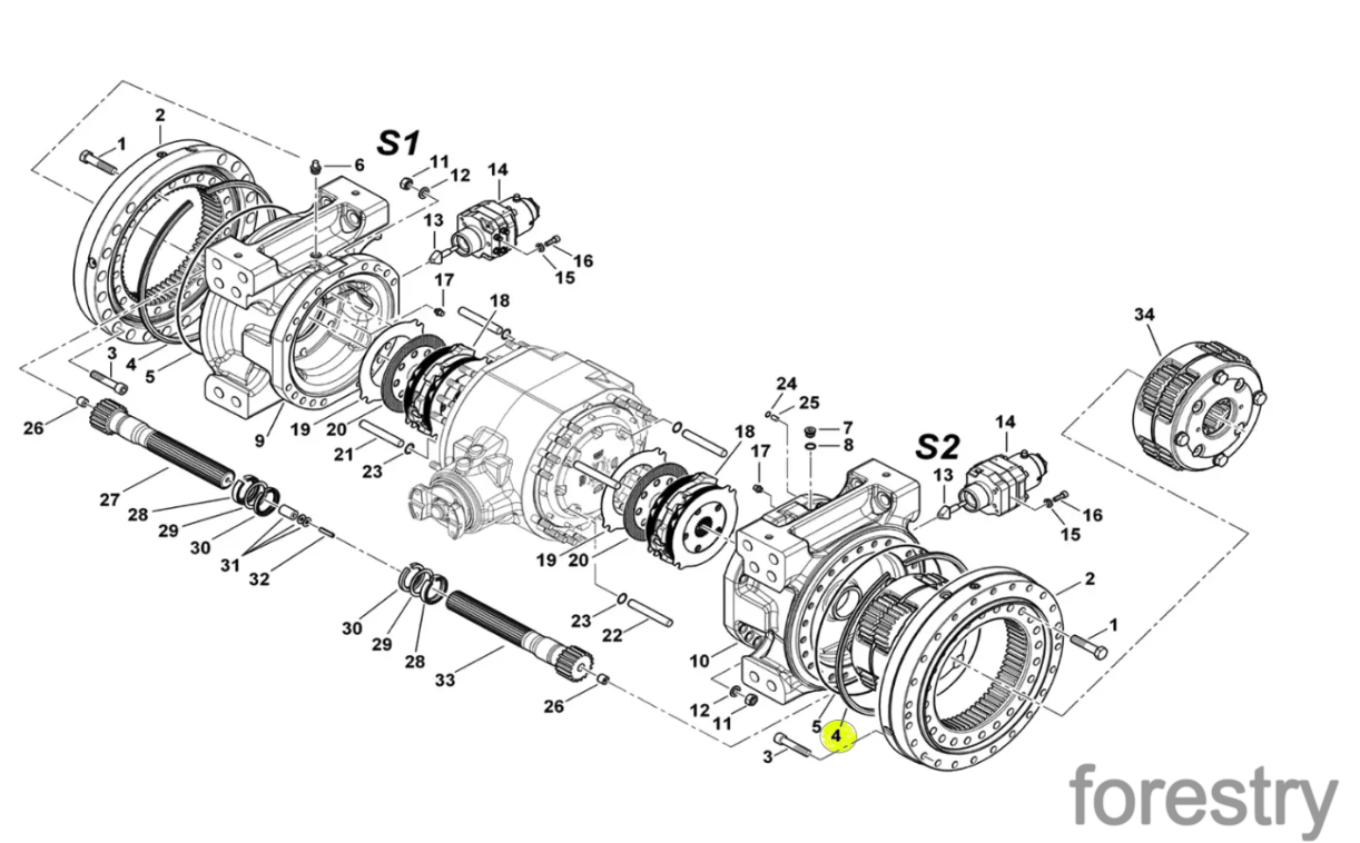 картинка Уплотнение 5284371 Komatsu Forest