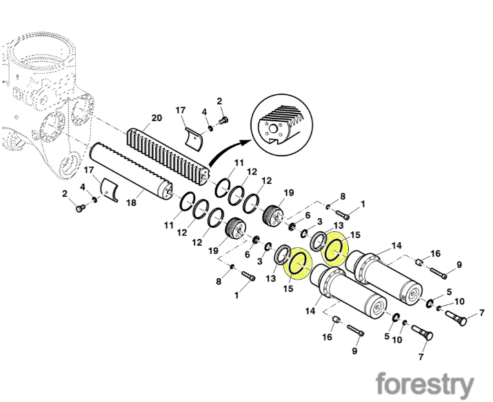 картинка Уплотнительное кольцо F070369 John Deere