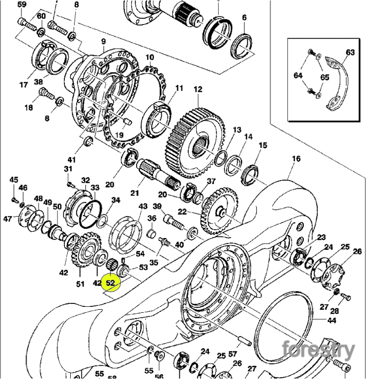 картинка Подшипник John Deere F025155