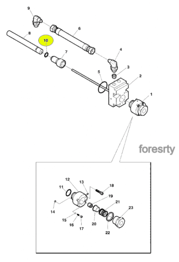картинка Кольцо F058845 John Deere