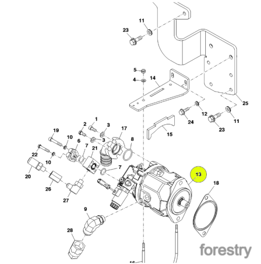 картинка Насос F069895 John Deere