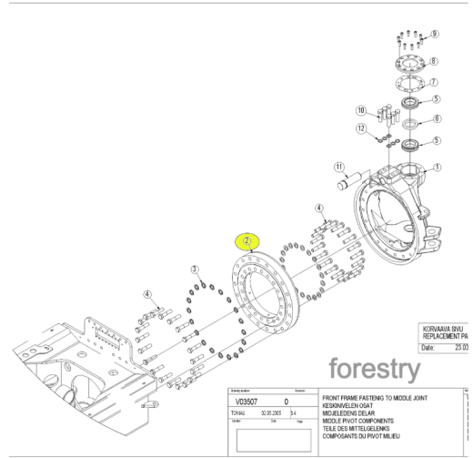 картинка подшипник 0074268 Ponsse