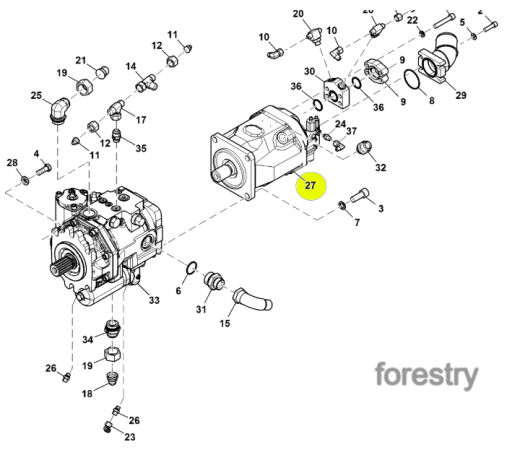 картинка Насос F069894 John Deere