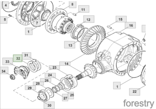 картинка Сальник F690380 John Deere