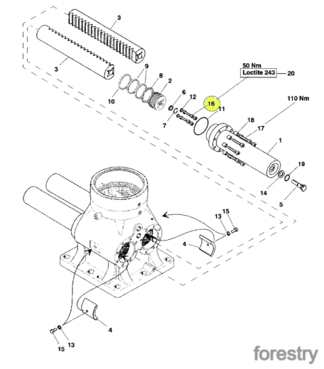 картинка Уплотнительное кольцо F024638 John Deere