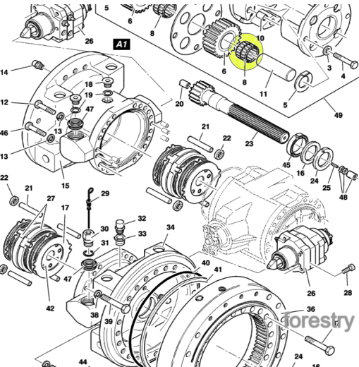 картинка Подшипник John Deere F075402