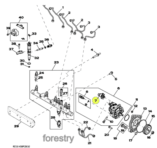 картинка Контрольный клапан DZ111137 John Deere