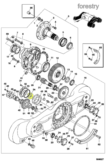 картинка Уплотнительное кольцо F054718 John Deere 