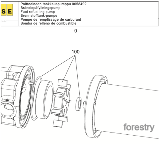 картинка Насос 0058492 Ponsse