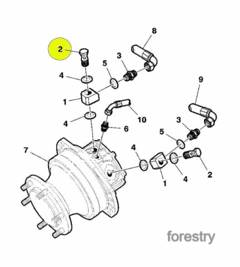 картинка Винт полый F066290 John Deere