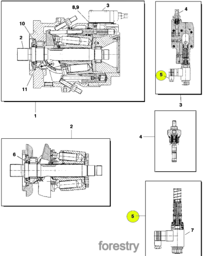 картинка Клапан управляющий F063351 John Deere
