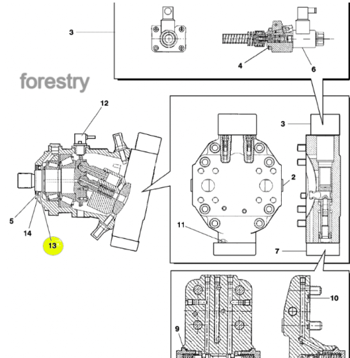 картинка Сальник F056958 John Deere