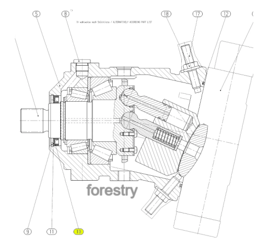 картинка Сальник 0065434 Ponsse 