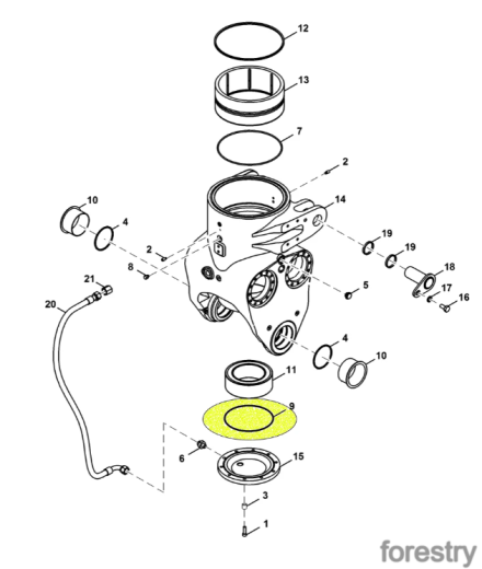 картинка Уплотнительное кольцо F057029 John Deere