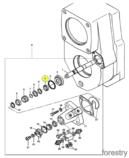картинка Сальник дифференциала F009468 John Deere